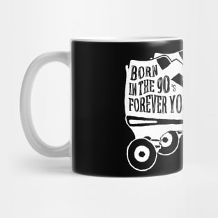 Shoes Roller Skates Born in the 90's Forever Young Mug